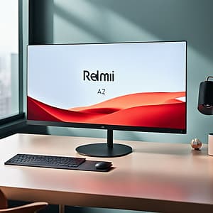 Écran Redmi A27 en fonctionnement   Affichage lumineux du Redmi A27